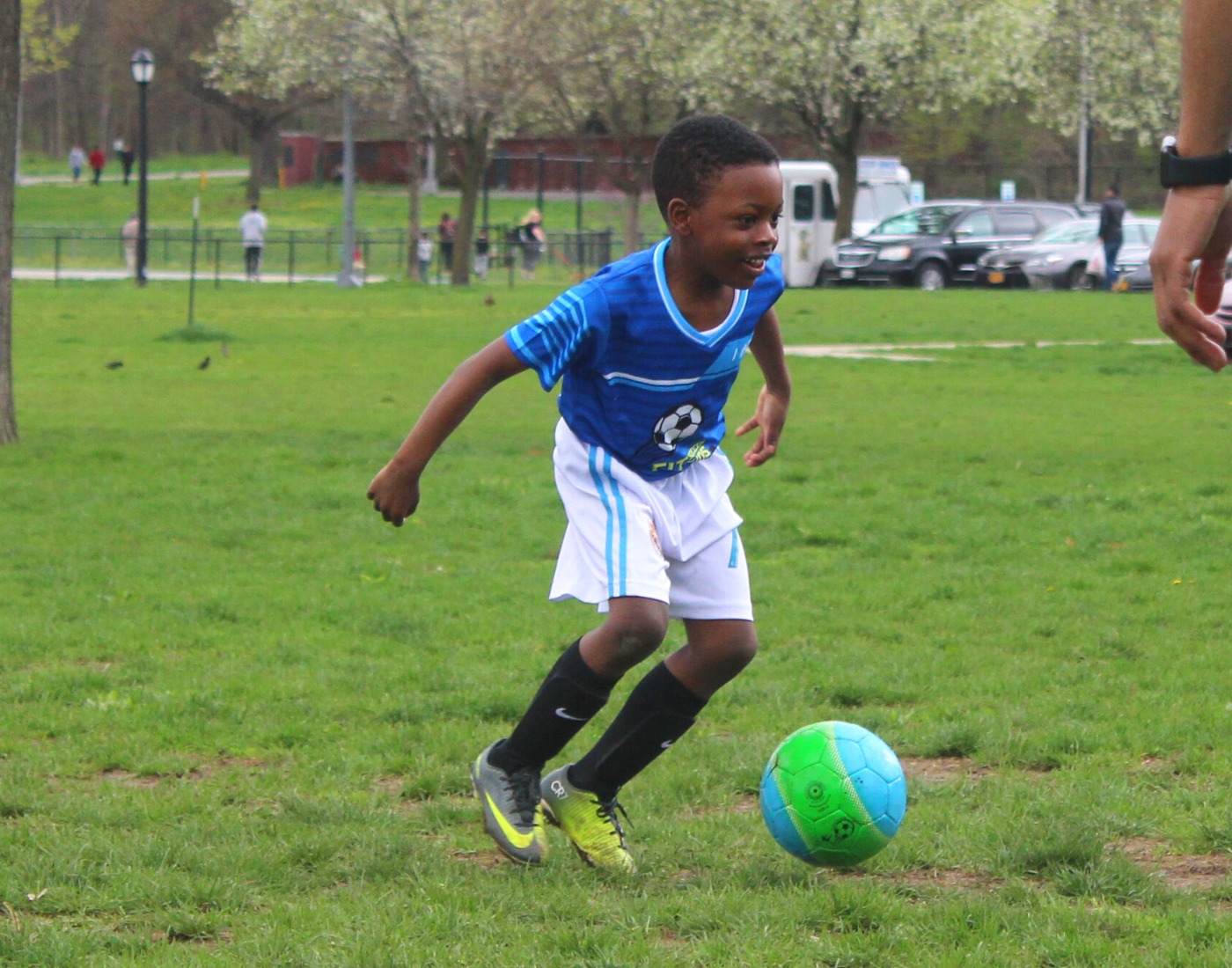 Kids discount playing soccer