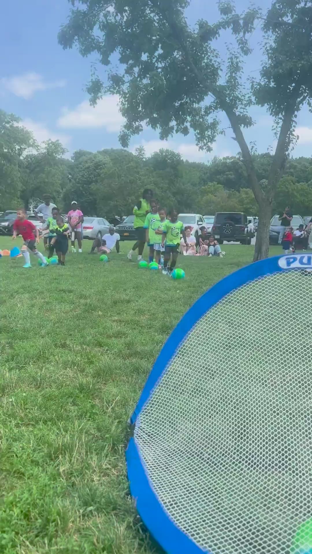 Fit Soccer Kids coaches leading a children’s soccer class